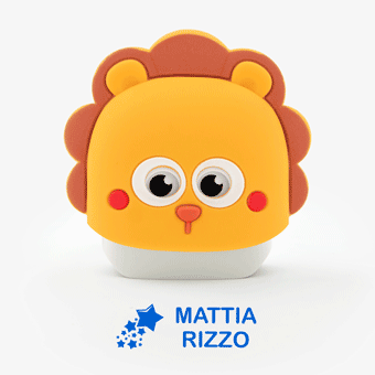 Timbro personalizzato per bambini Leone per contrassegnare vestiti e oggetti 