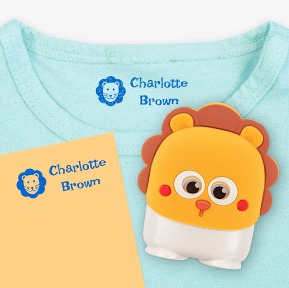 Lion Custom Kids' Stamp for Marking Clothes and Objects