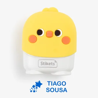 Carimbo personalizado do Pintainho para marcar roupas e objetos