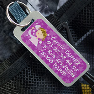 Étiquette bagage personnalisée porte clés personnalisé étiquette nom prénom pour sac étiquette pour cartable étiquette pour valise Sacs et bagages Bagages et sacs de voyage Etiquettes à bagages 