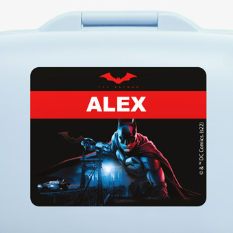 Etiquettes pour lunch box et gourde The Batman