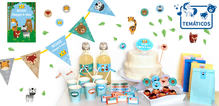 Pack de etiquetas para decoração de aniversários