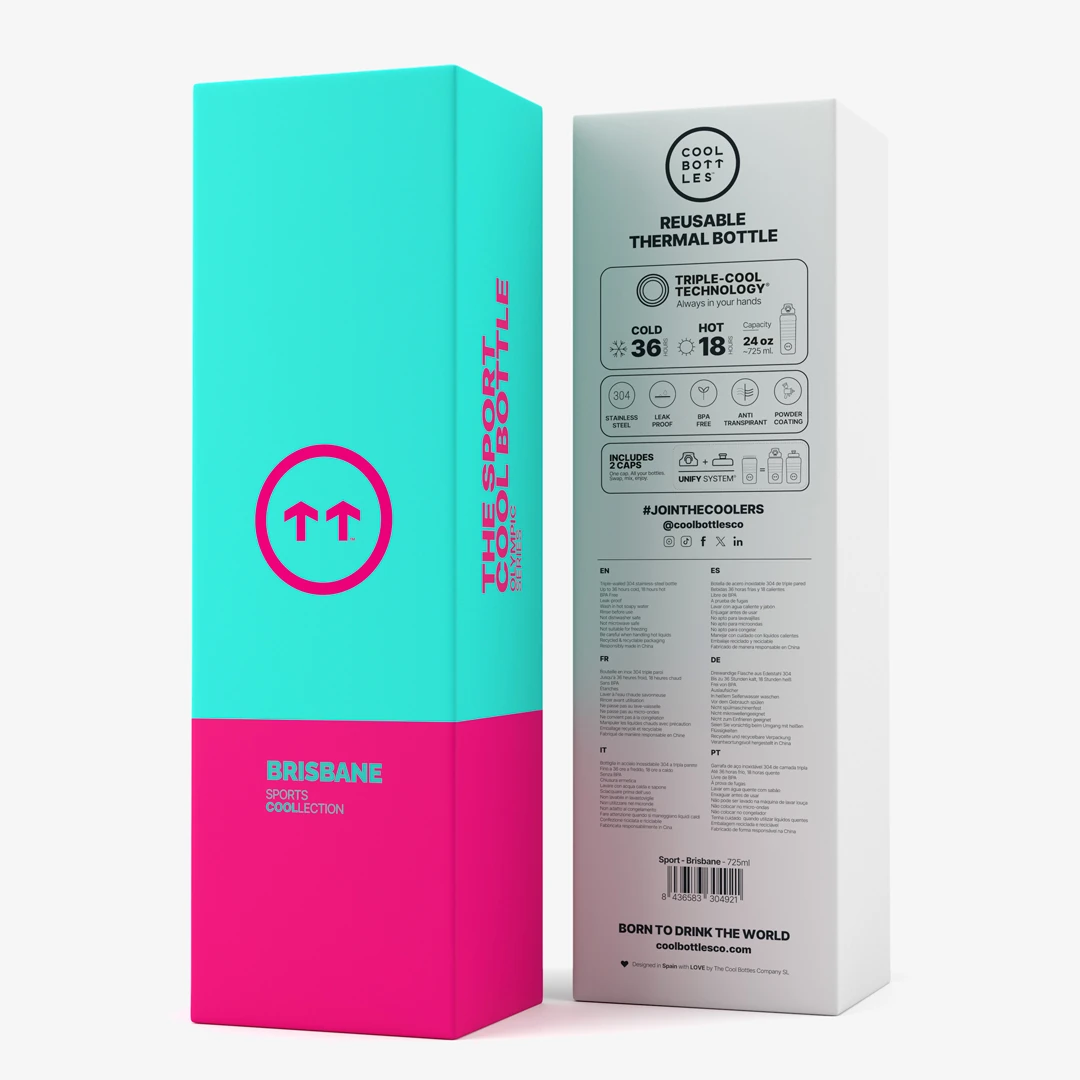 Personalisierte Sport-Thermosflasche Cool Bottles 725 ml