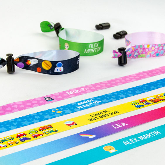 Removable, Reusable Fabric ID Bracelets for Kids