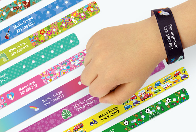 Braccialetti identificativi per bambini