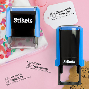 Personalisierte Stempel für Geschenke und Geburtstage