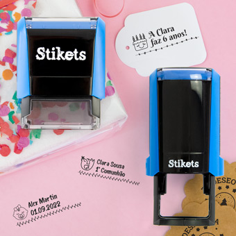 Carimbos personalizados para presentes e aniversários