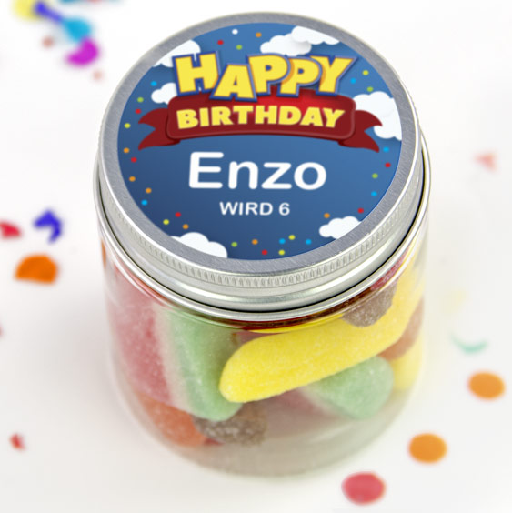 Personalized Plastic Jar for Sweets