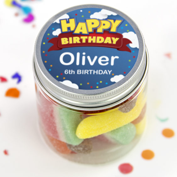 Personalized Plastic Jar for Sweets