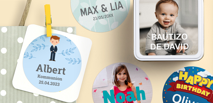 Etiketten für Feiern