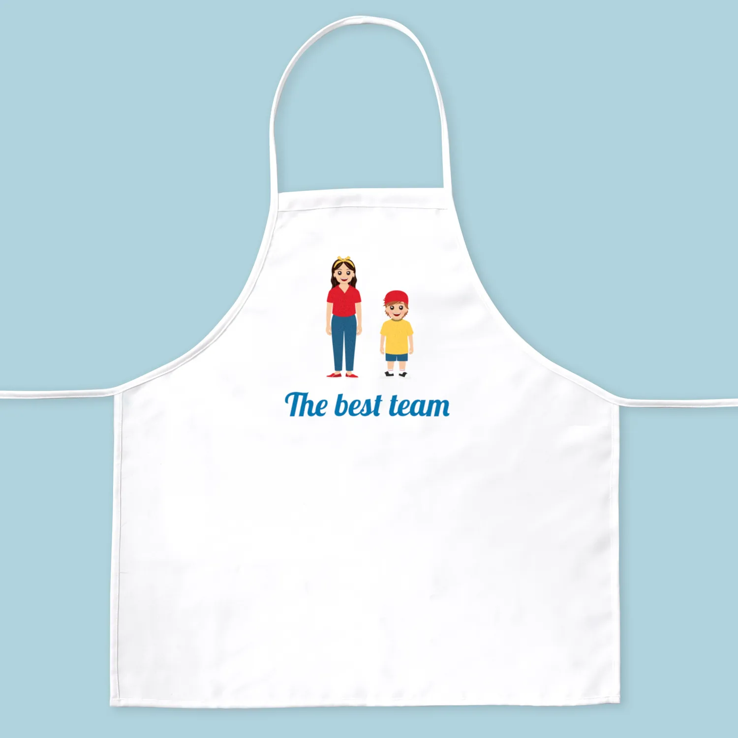 Tablier de cuisine personnalisé pour enfants avec famille Twinies®