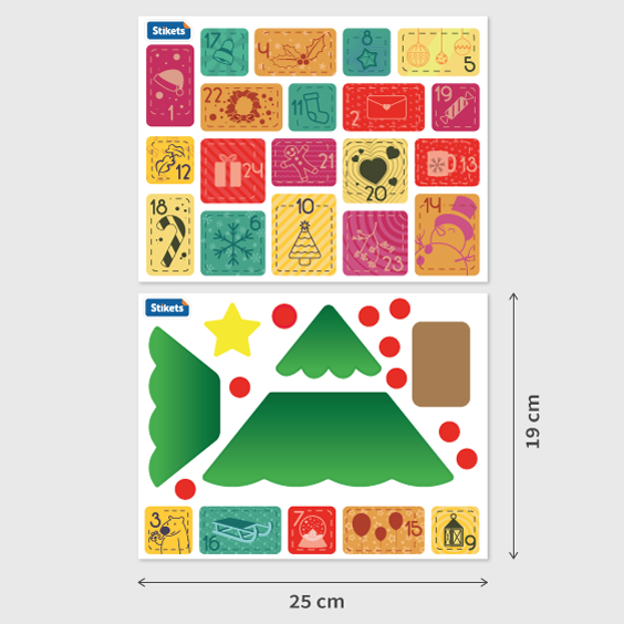 Stickers for Advent Calendars