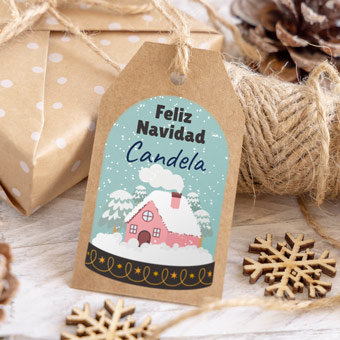 Etiquetas para regalos con motivos navideños