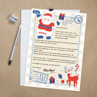 Carta postal del Pare Noel