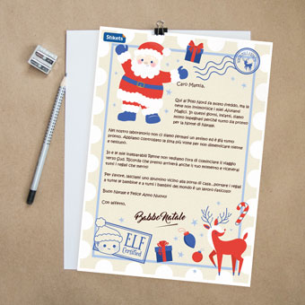 Cartolina di Babbo Natale