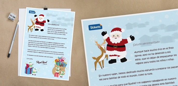Carta de Papá Noel y sus elfos