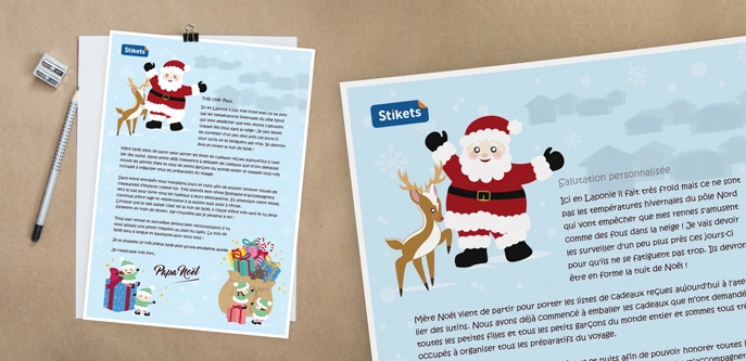 La lettre de Papa Noël et ses lutins