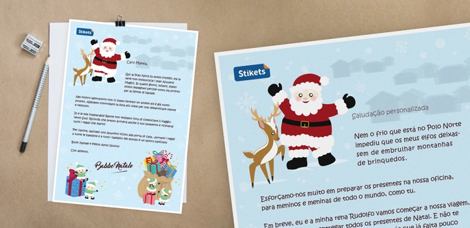 Carta de Pai Natal e dos seus duendes