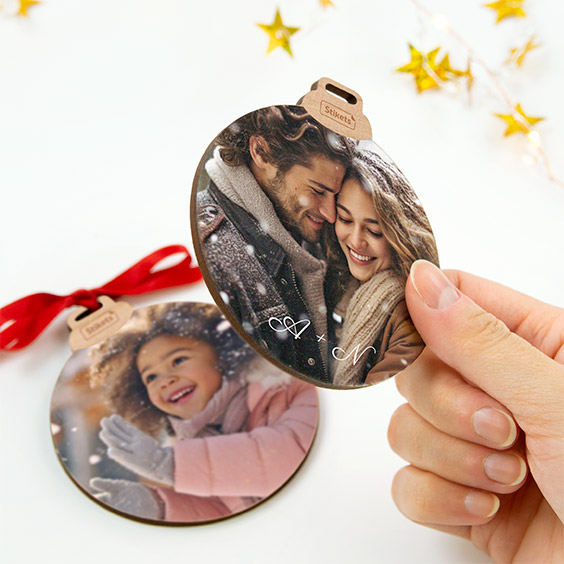 Personalised wooden Christmas Ornament with Photo