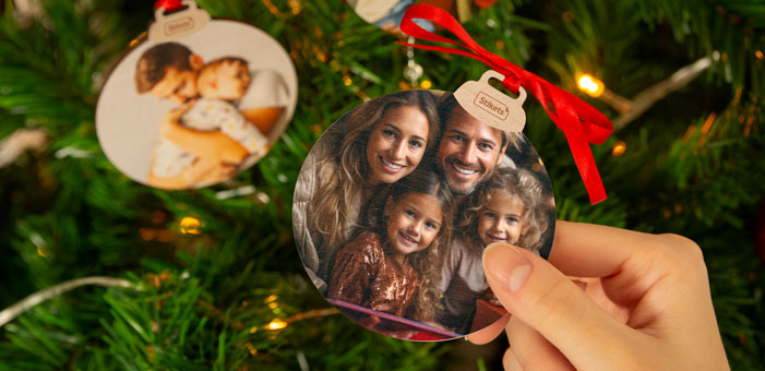 Personalised wooden Christmas Ornament with Photo