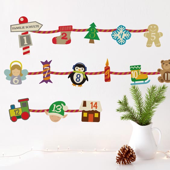 Vinil calendari d'advent personalitzat