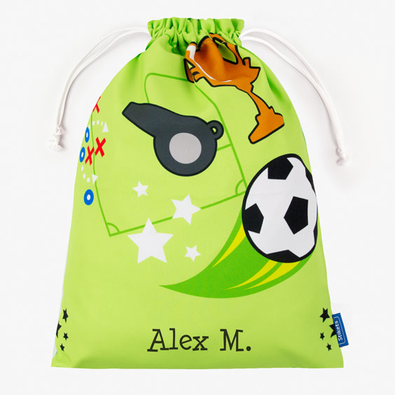 Football Personalized Change of Clothing Bag