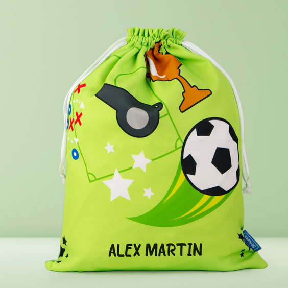 Football Personalised Change of Clothing Bag