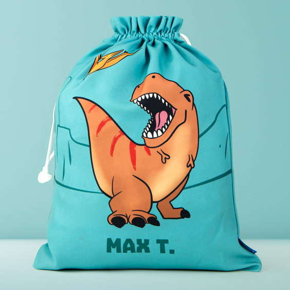 Bolsa para muda personalizada dino t-rex