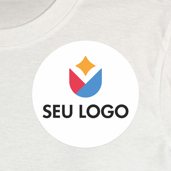 Etiquetas redondas personalizadas para roupa