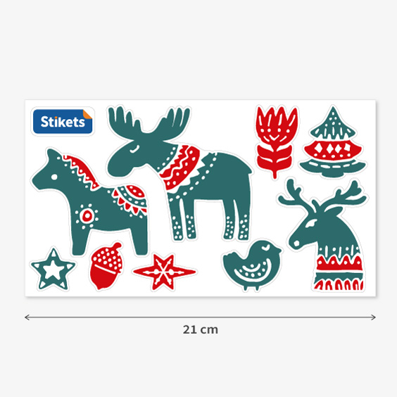 Big Nordic Animals Stickers
