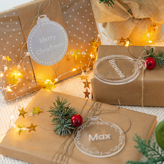 Custom Methacrylate Christmas Decorations 