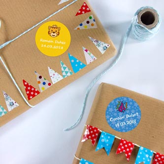 Étiquettes cadeaux