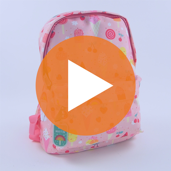 Personalisierbarer Mini Backpack - A Little Lovely Company Ice-cream Mini Backpack 