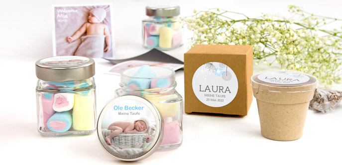 Gastgeschenke zur Taufe