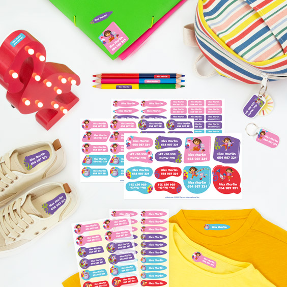 Pack etiquetas da Dora Exploradora