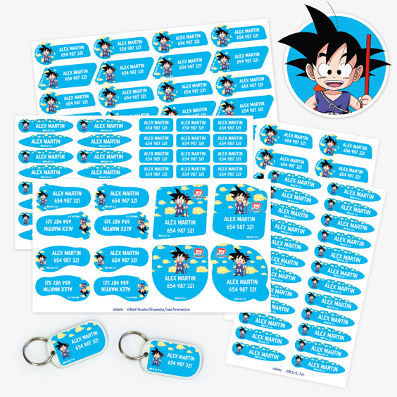 Dragon Ball Etiketten-Pack