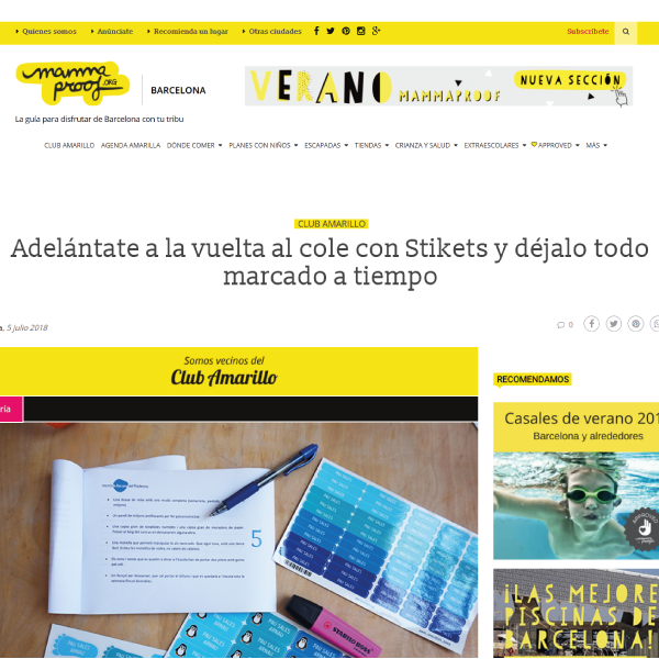 Adelántate a la vuelta al cole ...