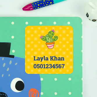 Large Name Stickers