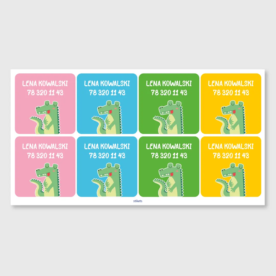 Naklejki imienne duże