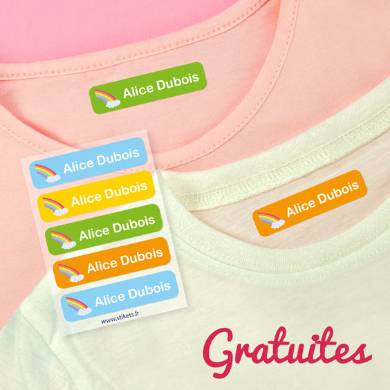 5 étiquettes pour vêtements GRATUITES