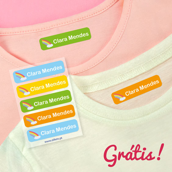 5 etiquetas para roupa GRÁTIS