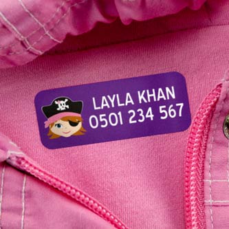 Medium Iron-On Name Labels