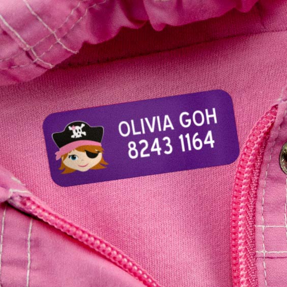 Medium Iron-On Name Labels