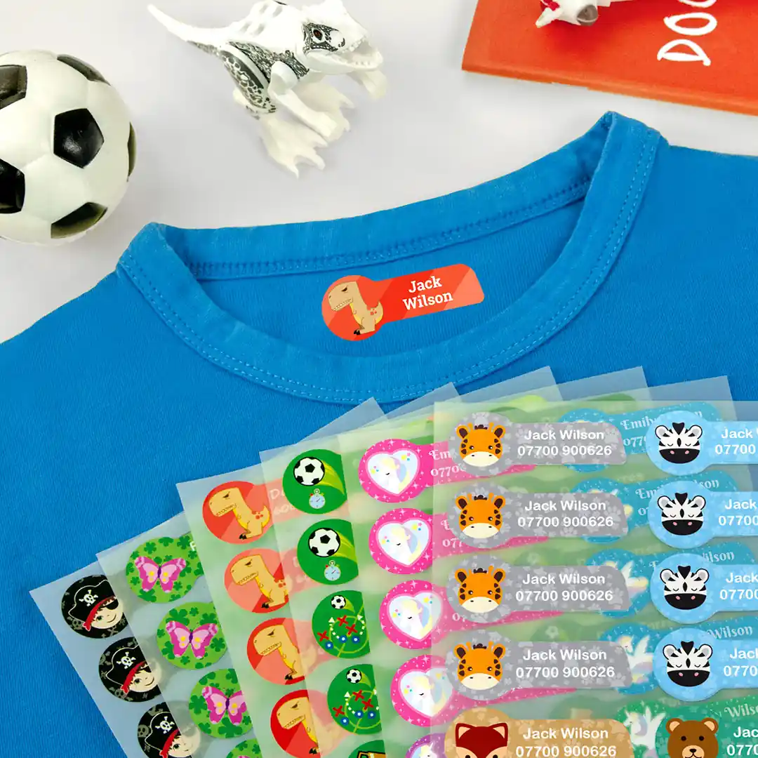 Medium thematic iron-on labels
