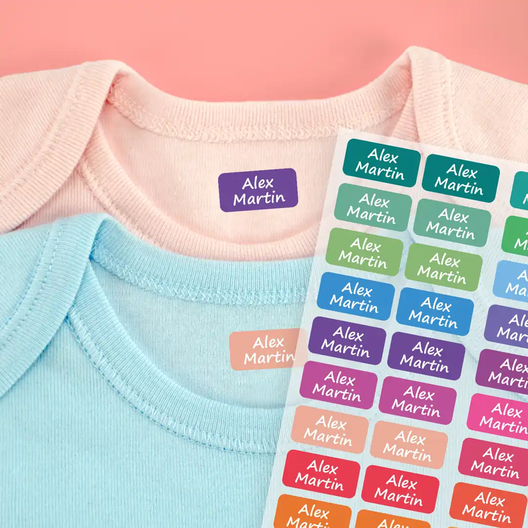 Mini Iron-On Name Labels