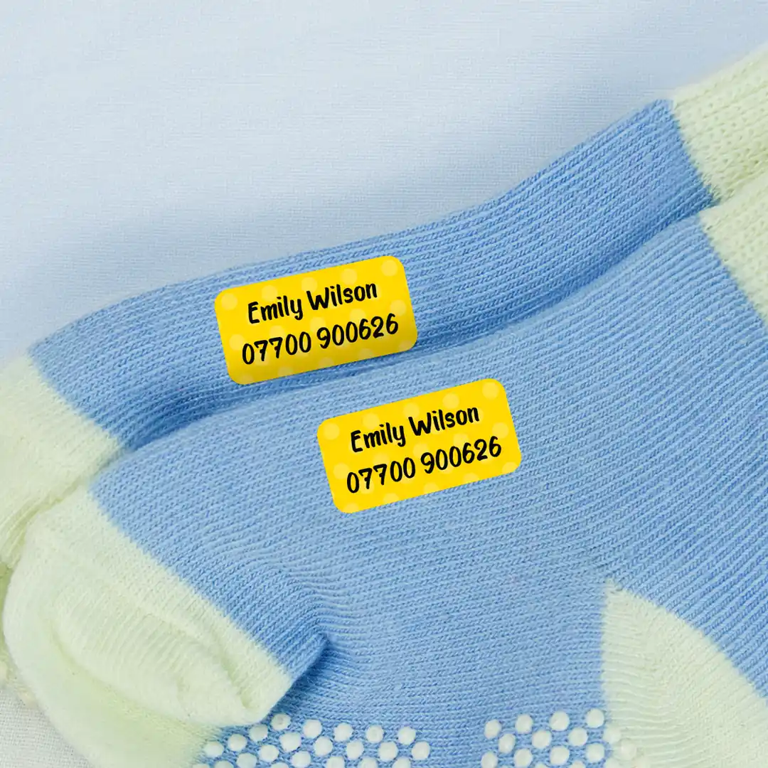 Mini Iron-On Name Labels