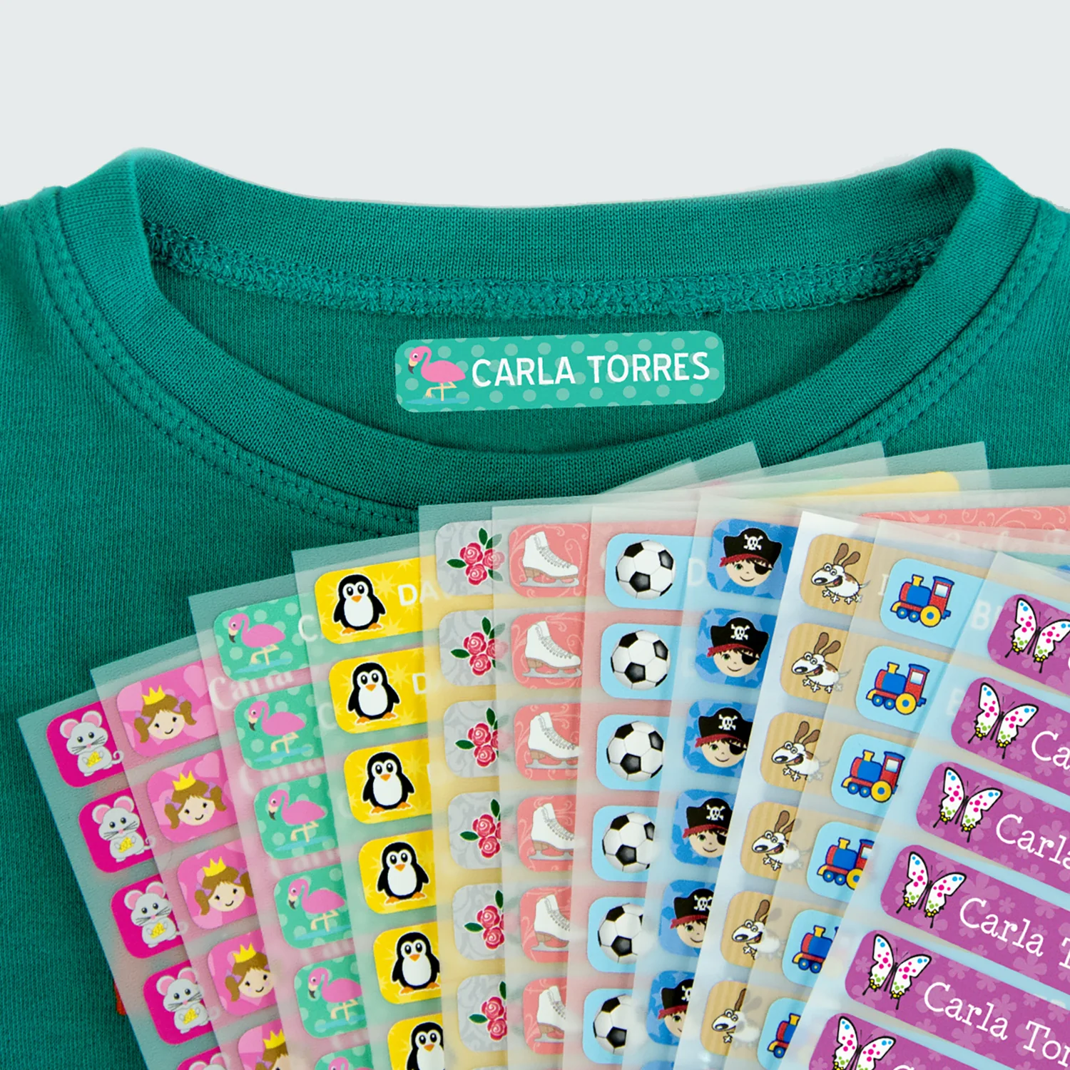 Etiquetas para marcar la ropa de los niños