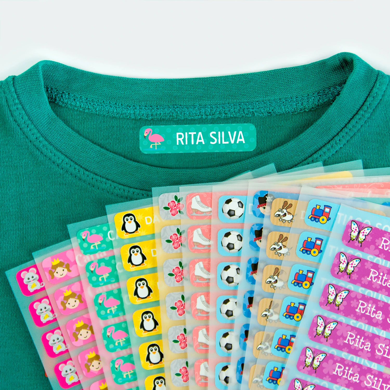 96 Etiquetas personalizadas para roupa