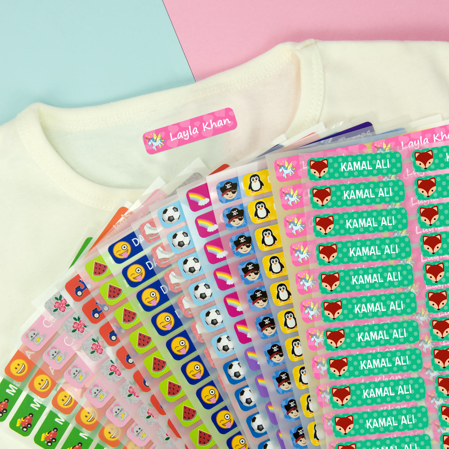 Small Iron-On Name Labels