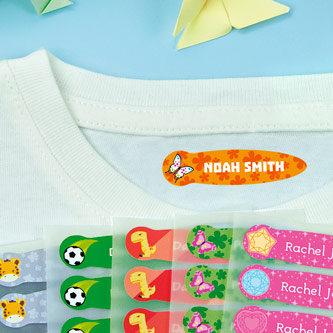 Small thematic Iron-On Labels